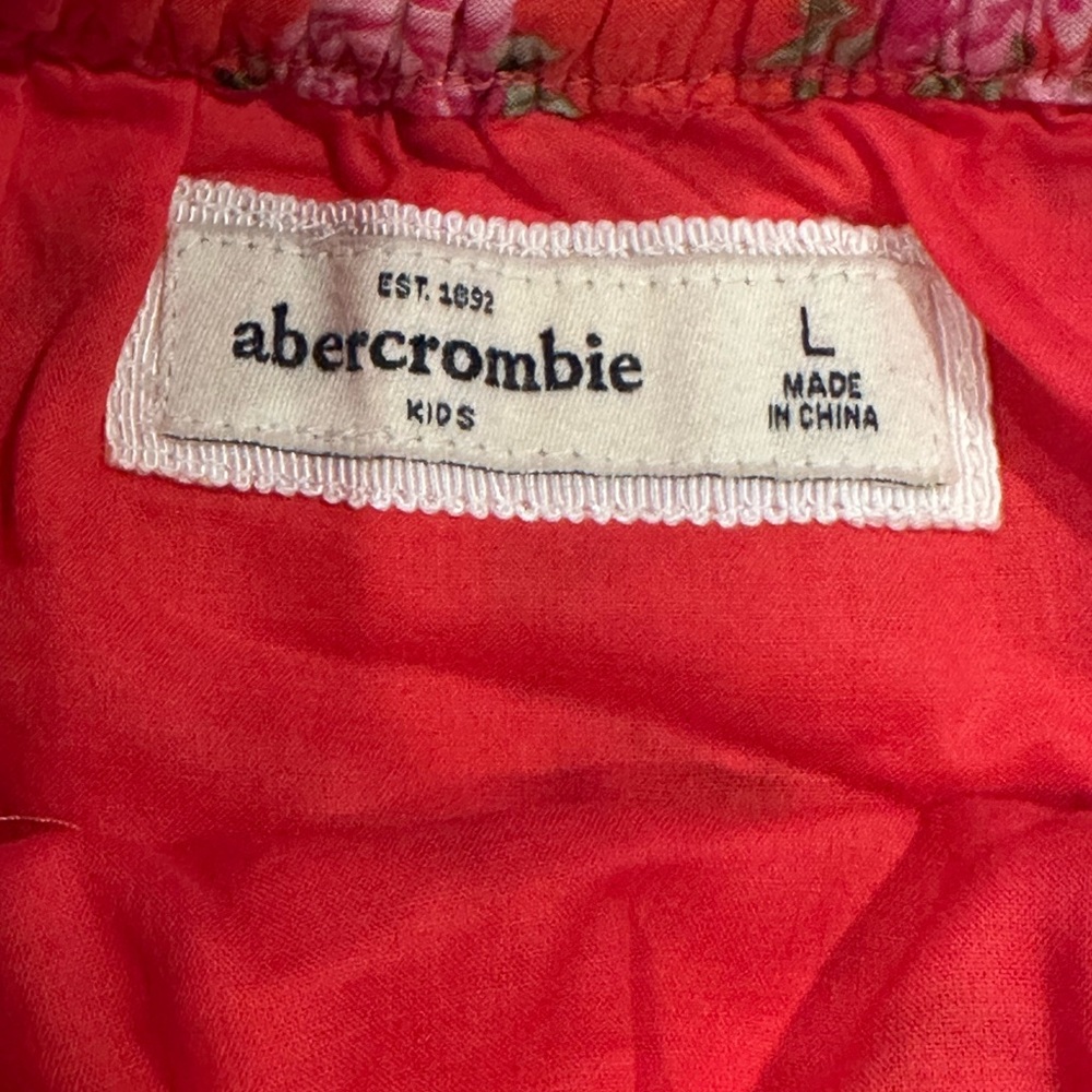 Abercrombie Kids Floral Red Ruffle Skirt - Picture 4 of 5